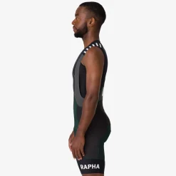 Cheap Rapha Excess Men'S Pro Team Bib Shorts - Regular Dark Green/ Grey