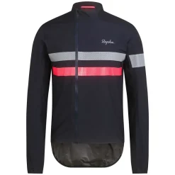 Sale Rapha Men'S Brevet Gore-Tex Rain Jacket Dark Navy/High-Vis Pink/White