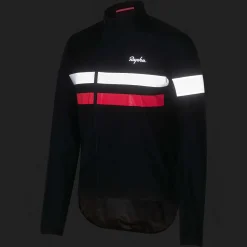 Sale Rapha Men'S Brevet Gore-Tex Rain Jacket Dark Navy/High-Vis Pink/White
