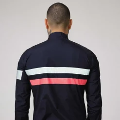 Sale Rapha Men'S Brevet Gore-Tex Rain Jacket Dark Navy/High-Vis Pink/White