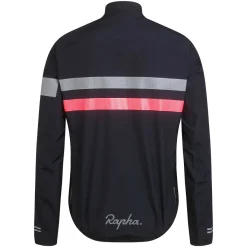 Sale Rapha Men'S Brevet Gore-Tex Rain Jacket Dark Navy/High-Vis Pink/White