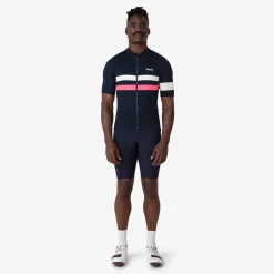 Best Sale Rapha Men'S Brevet Jersey Dark Navy/High-Vis Pink/White