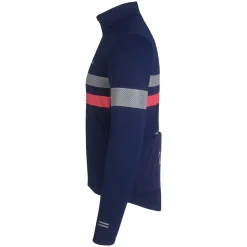 Best Sale Rapha Men'S Brevet Long Sleeve Gore-Tex Infinium Jersey Navy/Hi-Vis Pink