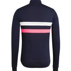 Clearance Rapha Men'S Brevet Long Sleeve Windblock Jersey Dark Navy/White