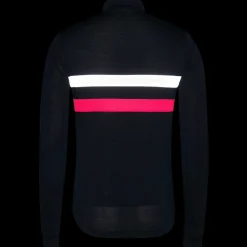 Clearance Rapha Men'S Brevet Long Sleeve Windblock Jersey Dark Navy/White
