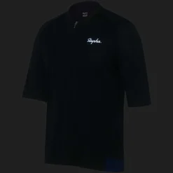 Sale Rapha Men'S Explore Zip Neck Technical T-Shirt Dark Navy/Off-White