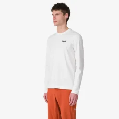 Hot Rapha Men'S Logo Long Sleeve T-Shirt