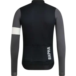 Clearance Rapha Men'S Pro Team Long Sleeve Training Jersey Black/Carbon Grey/White