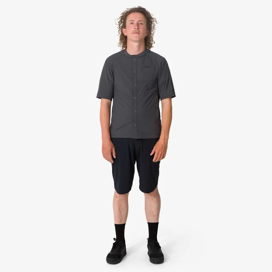 Cheap Rapha Men'S Trail Insulated Short Sleeve Jacket Dark Grey/Black