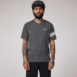 Clearance Rapha Men'S Trail Lightweight T-Shirt Grey/Light Grey