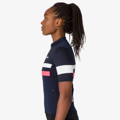 Best Sale Rapha Women'S Brevet Lightweight Jersey Dark Navy/High-Vis Pink/White