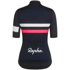 Best Sale Rapha Women'S Brevet Lightweight Jersey Dark Navy/High-Vis Pink/White