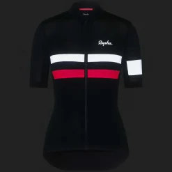 Best Sale Rapha Women'S Brevet Lightweight Jersey Dark Navy/High-Vis Pink/White