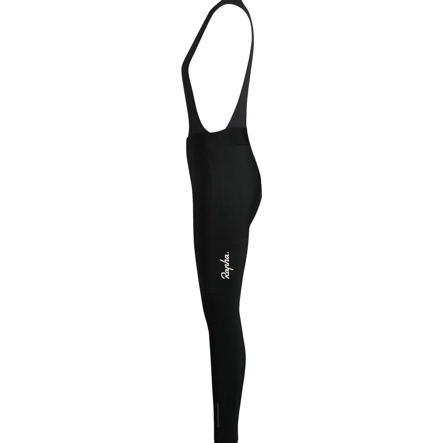 Shop Rapha Women'S Core Cargo Winter Tights With Pad Black/Black