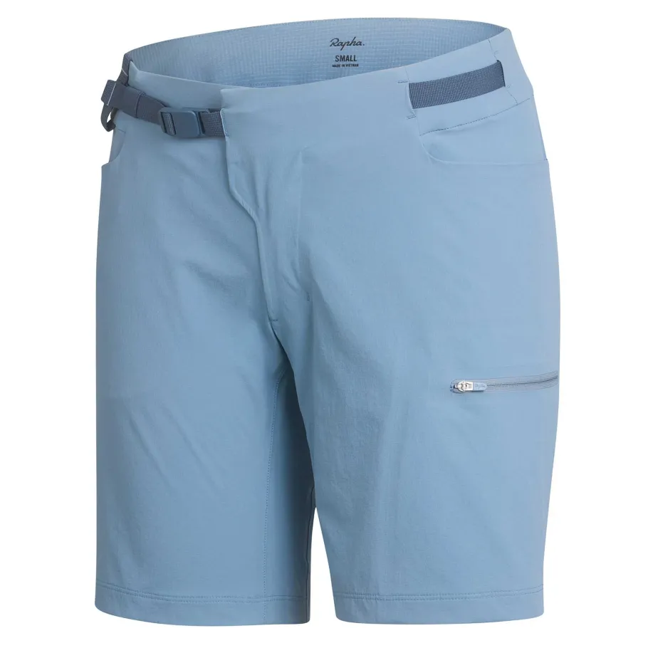 New Rapha Women'S Explore Shorts Grey Blue/Blue