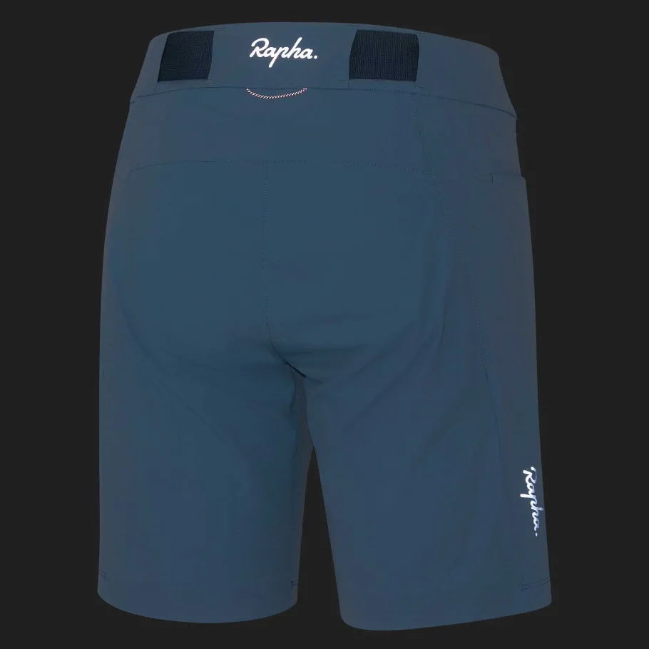 New Rapha Women'S Explore Shorts Grey Blue/Blue