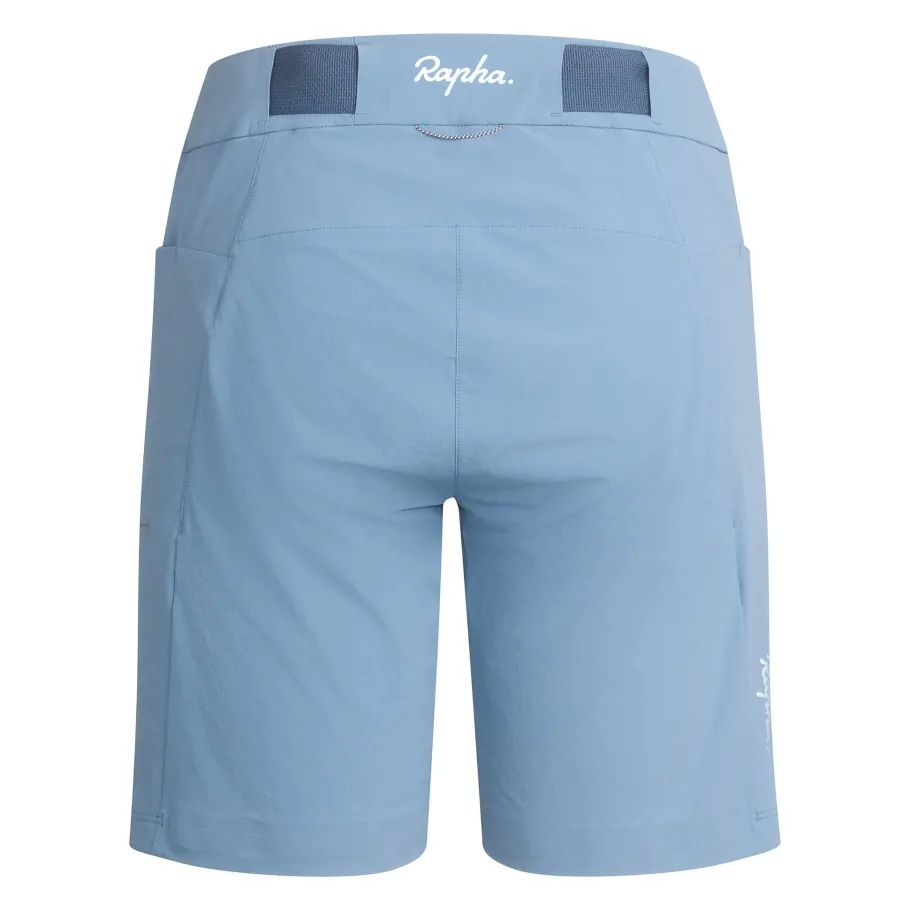 New Rapha Women'S Explore Shorts Grey Blue/Blue