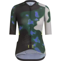 Sale Rapha Women'S Pro Team Aero Jersey - Equilibrium Graystone/Deep Olive Green