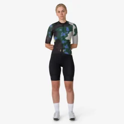 Sale Rapha Women'S Pro Team Aero Jersey - Equilibrium Graystone/Deep Olive Green