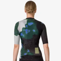 Sale Rapha Women'S Pro Team Aero Jersey - Equilibrium Graystone/Deep Olive Green