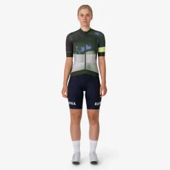 Discount Rapha Women'S Pro Team Aero Jersey - Equilibrium Graystone/Deep Olive Green