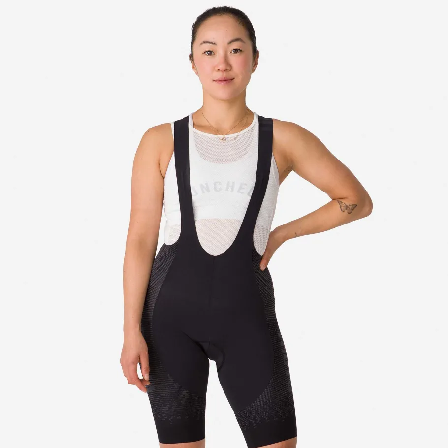 New Rapha Women'S Pro Team Powerweave Bib Shorts Black
