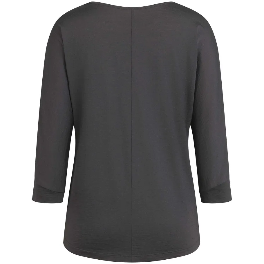 Cheap Rapha Women'S Trail Merino 3/4 Sleeve Top Dark Grey/Black
