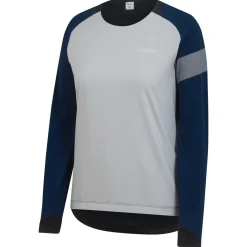 Hot Rapha Women'S Trail Windblock Jersey Black/Light Grey/Navy